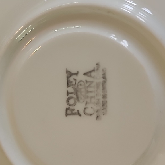 Foley China teacup and saucer, bone China, made in England, mint color - Picture 6 of 6